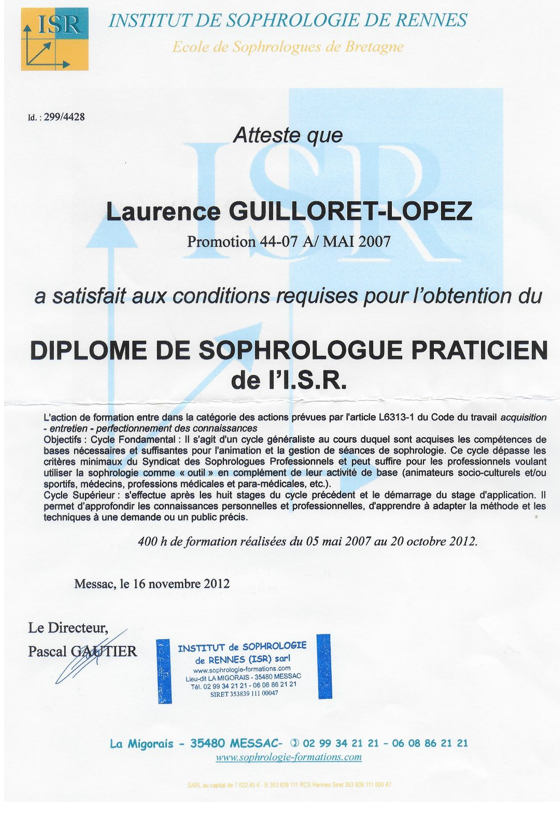 Code de Déontologie des Sophrologues 